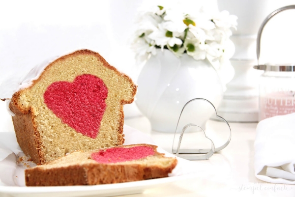 Herzkuchen selber machen süße Überraschung zum Valentinstag Fest der Liebe rückt näher