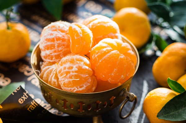 Mandarinen Desserts frische Mandarinen geschält reich an Vitamin C