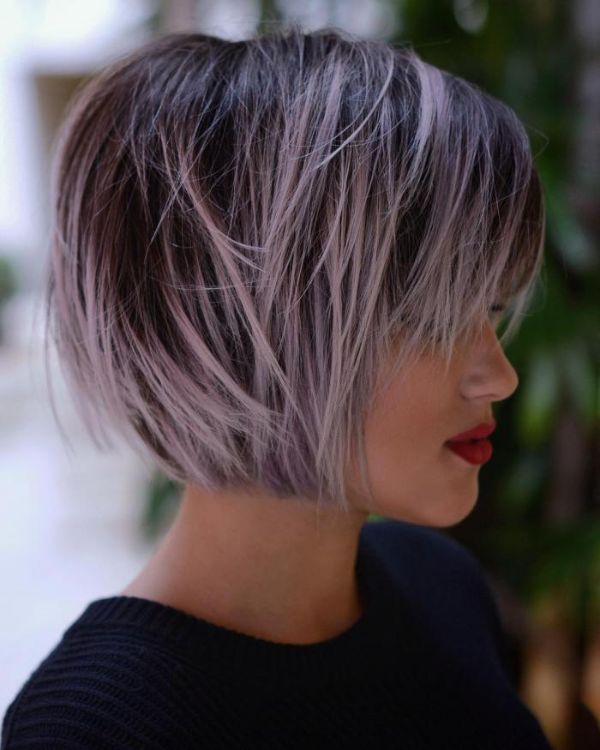 Trendige Haarfarben - graues Haar - Haare Ideen