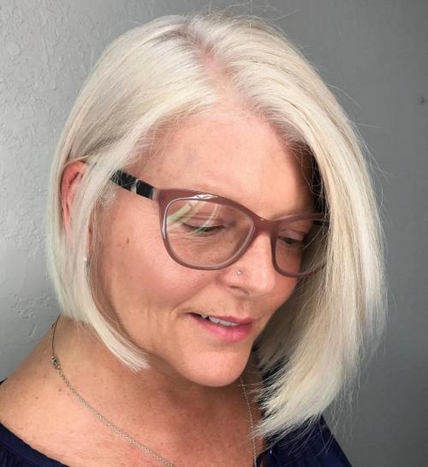 Frisuren mit Brille Bob Frisuren und Ideen für ältere Damen