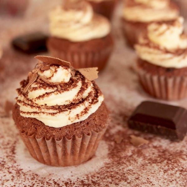 Tiramisu Cupcakes und Muffins Rezeptideen für Genießer schoko vanille muffins