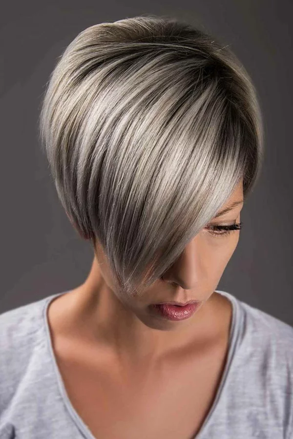 grey blending kurzes haar schön färben