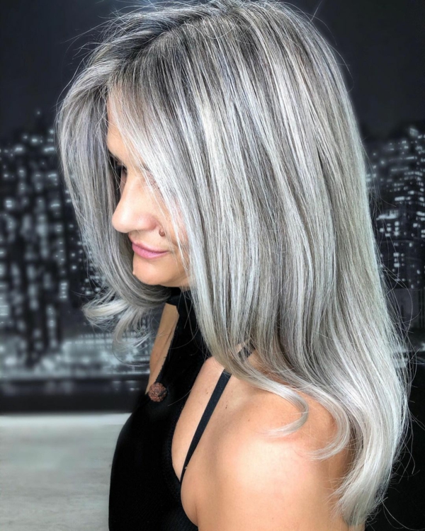 grey blending natürlicher look haare 2022