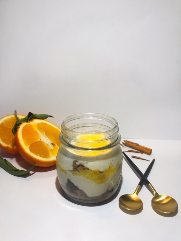 orangen tiramisu desserts in glas zubereiten