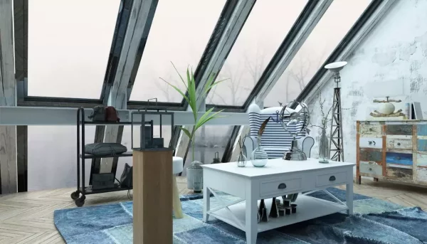 Innovative Gestaltungsideen So macht das Arbeiten im Arbeitszimmer Spass dachgeschoss wohnung office