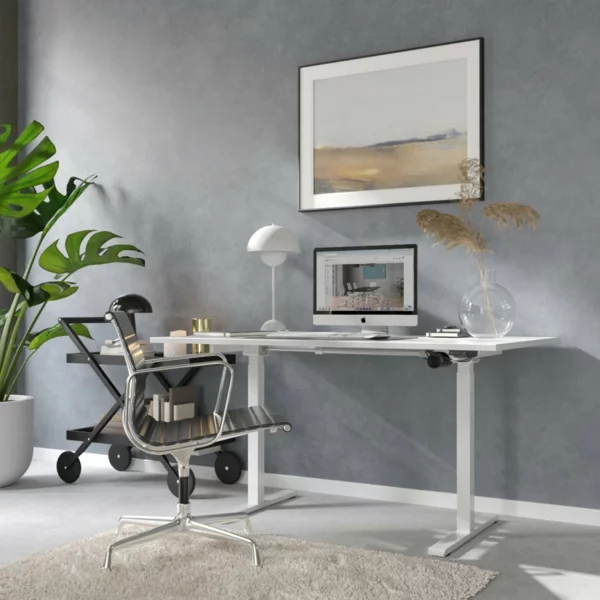 höhenverstellbarer schreibtisch büro einrichten ergonomische möbel