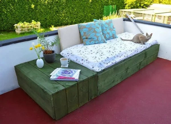 Paletten Cauch selber bauen garten tipps diy ideen module outdoor couch