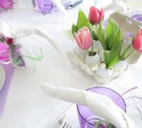 Schöne Osterdeko Tisch bringt das Frühlingsfest nach Hause