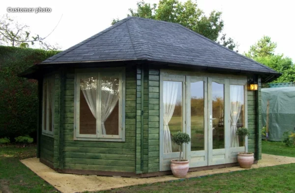 Gartenpavillon DIY Ideen kit selber bauen gaestehaus