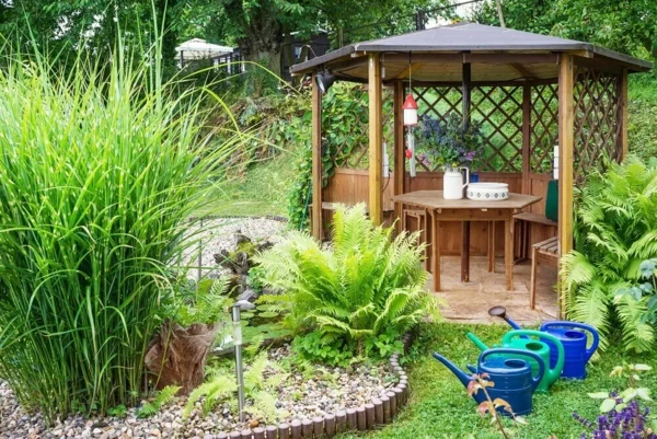 Gartenpavillon DIY Ideen kit selber bauen
