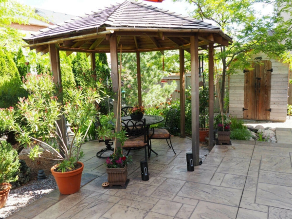 Gartenpavillon DIY Ideen kombiniert