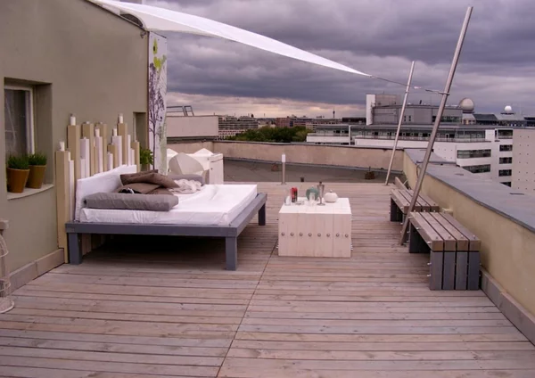 doppel outdoor daybed auf der terrasse