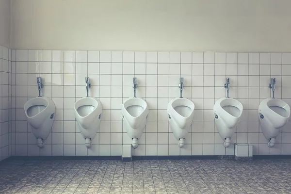 natürliche Reinigungsmittel gegen Urinstein in der Toilette öffentliches WC 