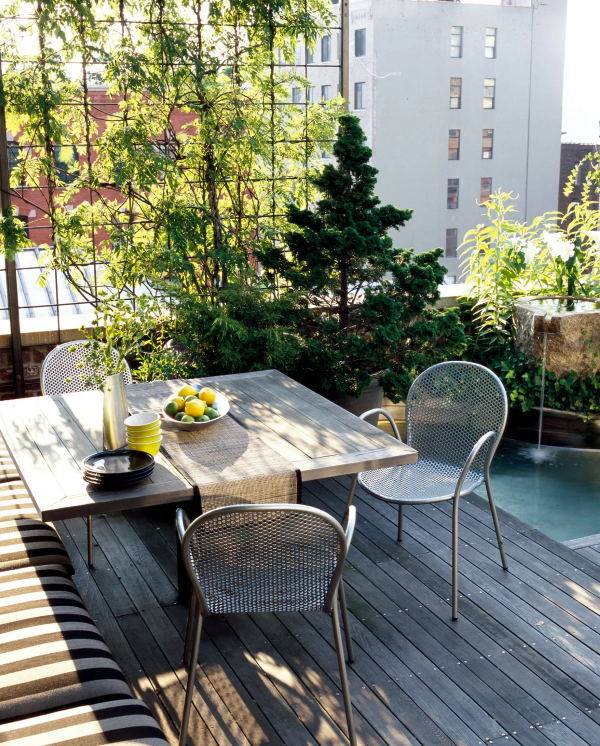 Sonnenschutz Ideen fuer Terrasse und Balkon sichtschutz windschutz kletterpflanzen