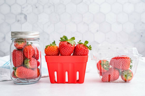 erdbeeren haltbar machen im glas oder plastik