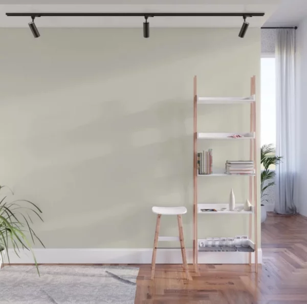 Dominierende Sommerfarben Grauweiß als Wandfarbe die perfekte Wahl im Raum