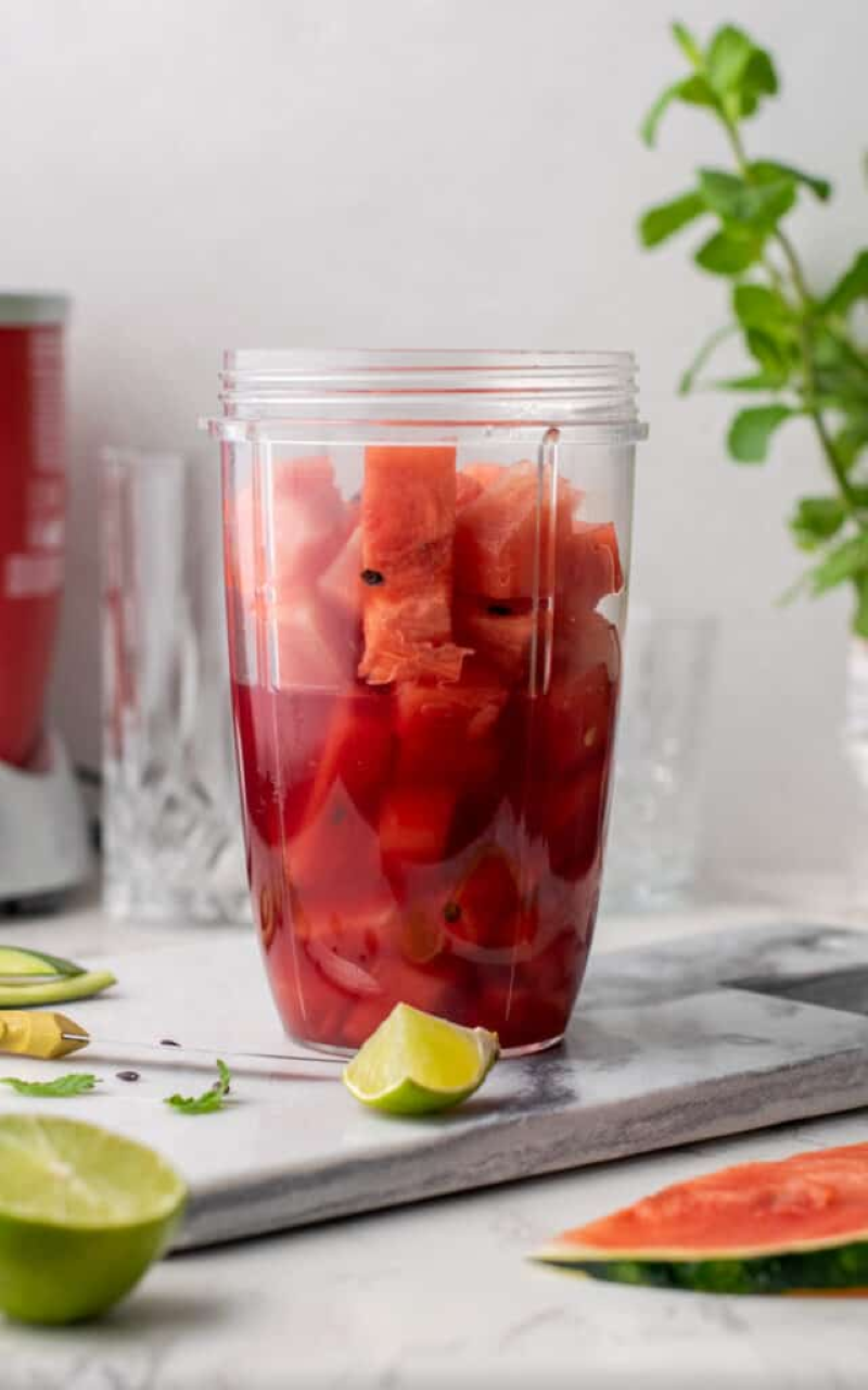 Wassermelonen Smoothie – 3 erfrischende Rezeptideen mixer mit obst lecker