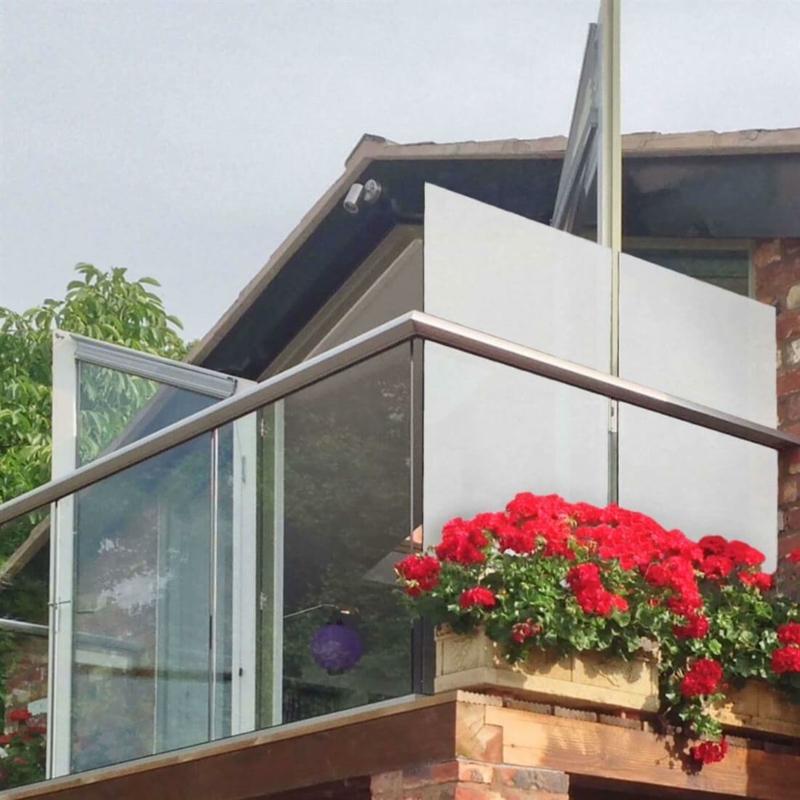 balkon windschutz ideen sonderbar