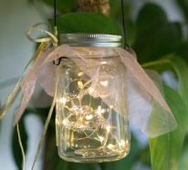 Lichterkette im Glas dekorieren – tolle Inspiration für leuchtende Deko