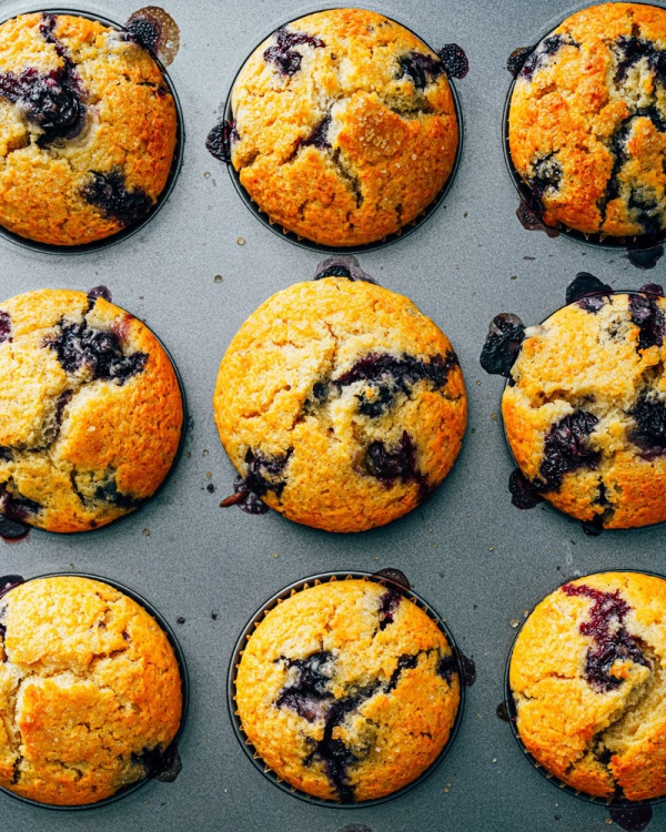 Blaubeer-Muffins genuegend Backzeit vorplanen saftige Muffins aus dem Ofen