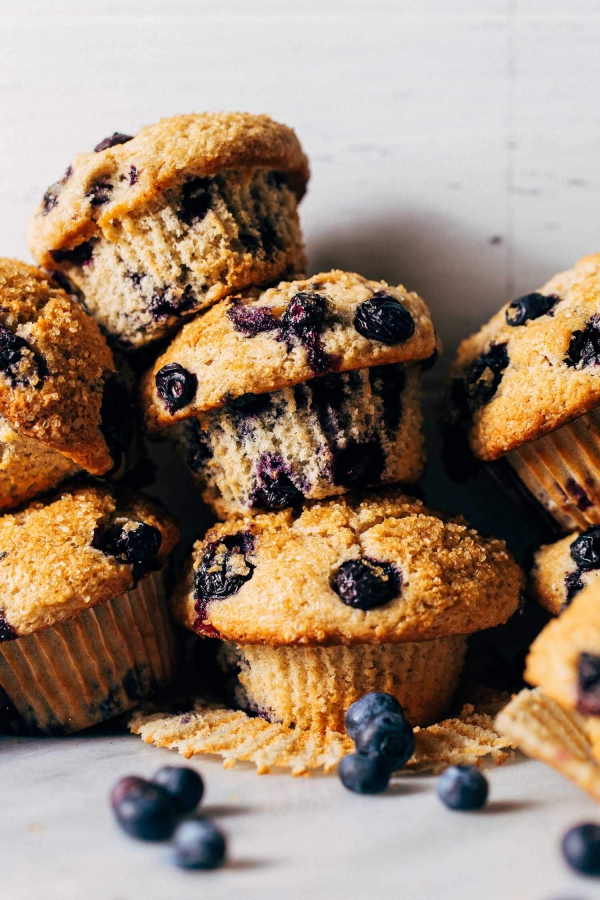 Blaubeer-Muffins wie von Oma gebacken sehen gut aus schmecken besser