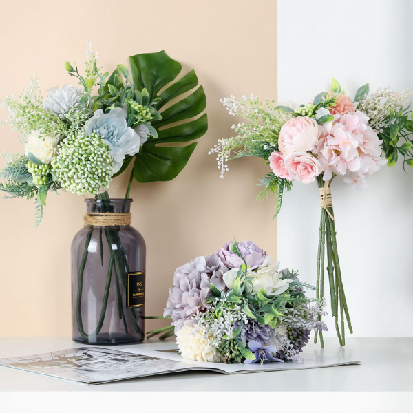 Hortensien Deko zuhause schoene Arrangements Hydrangeas mit anderen Blumen kombinieren