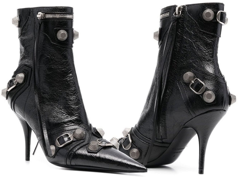 Balenciaga-Cagole-leather-ankle-boots Schuh Trends im Herbst 2022