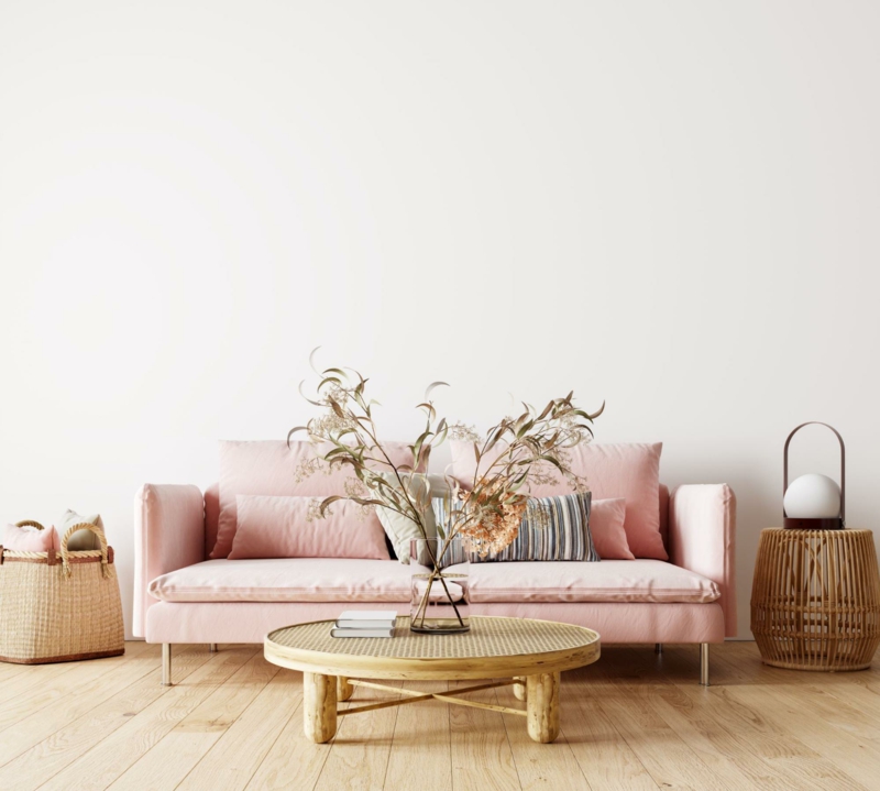 Herbstdeko 2022 ambiente dekoideen herbst wohnzimmer rosa
