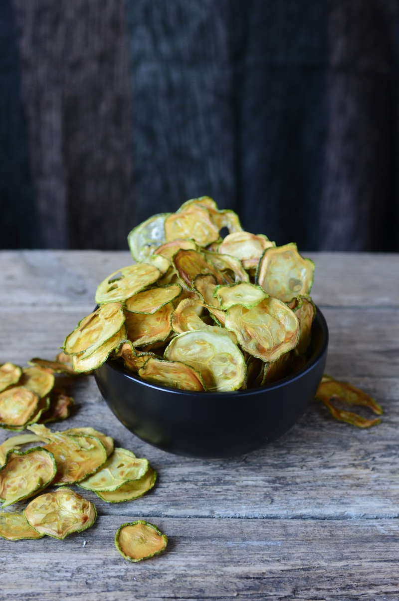 Knusprige und gesunde Low-Carb Zucchini Chips selber machen einfache rezepte lecker gesund