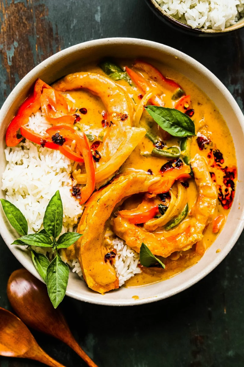 thai rezept fuer kuerbis curry