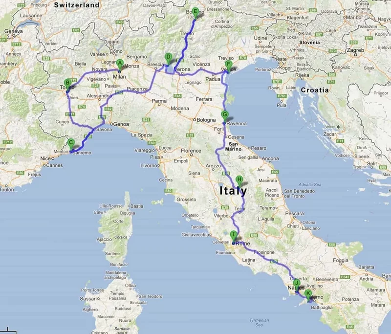 Familienurlaub im Wohnmobil in Italien unsere Tipps Route