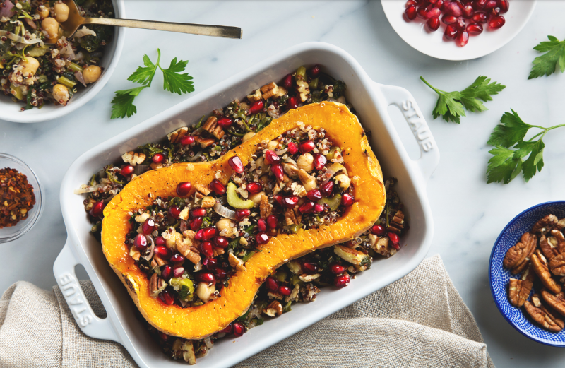 Gefüllter Butternut Kürbis – herzhafte und süße Rezepte