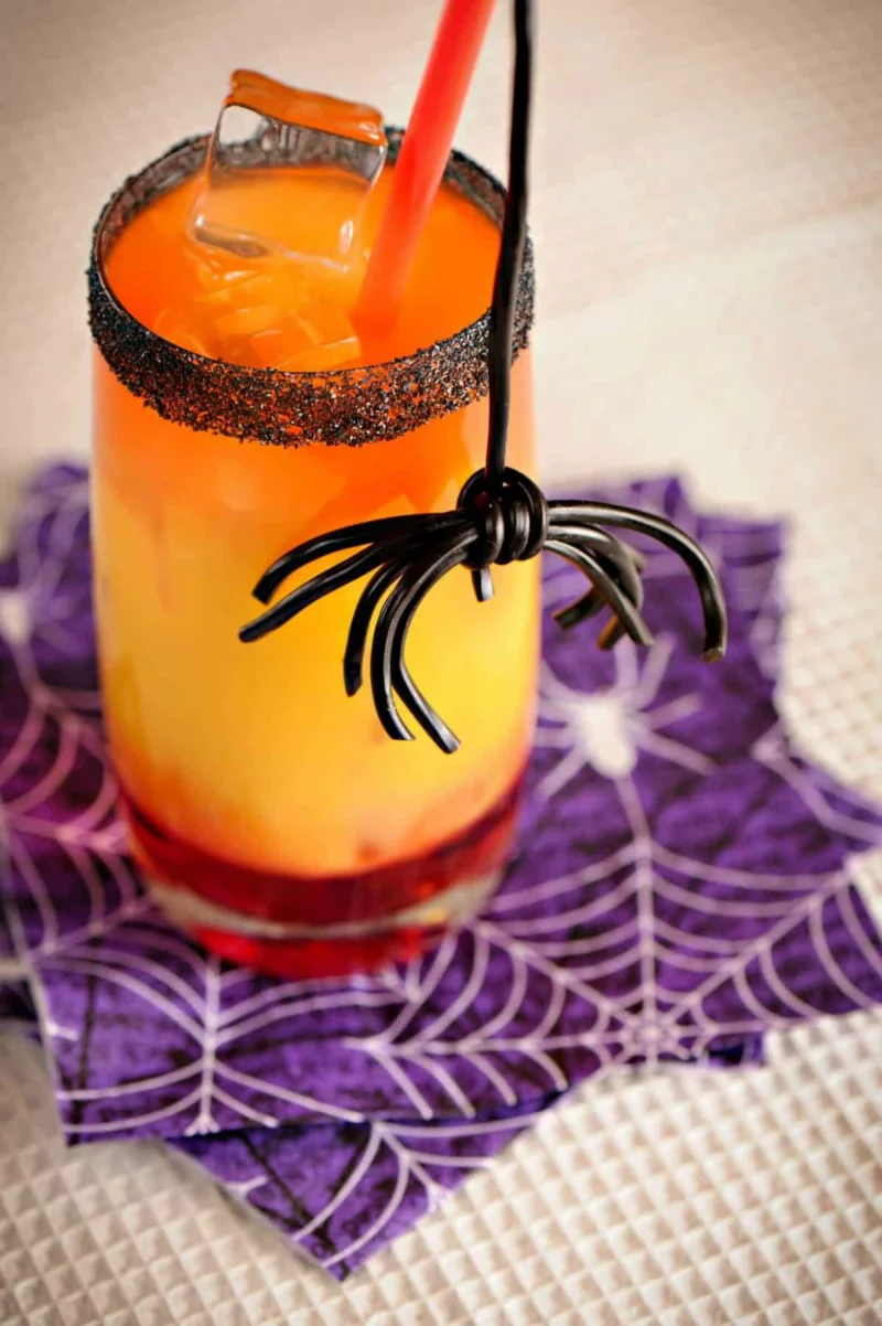 halloween cocktails spinnenpunsch
