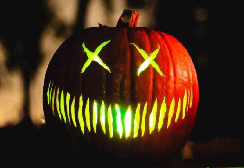 Halloween Gartenstecker Set - Wetterfeste Katzen & Kürbis Motive