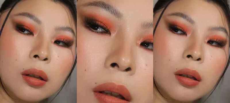 gebrante orange make up angesagte lippenstiftfarben
