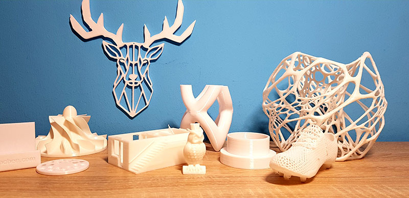 3D-Druck-Service hergestellte objekte