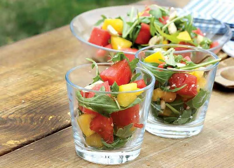 7 Gläser Rezept für gesunden Salat 