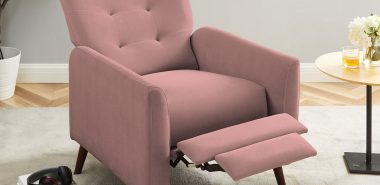 bequemer IKEA Sessel gepolstert in Altrosa