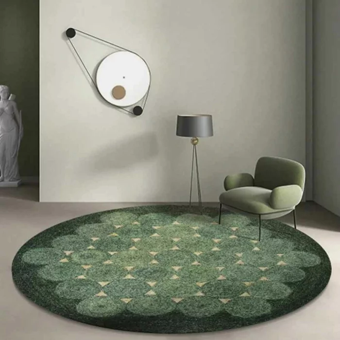  Teppiche rund in schwarz weiß und grün