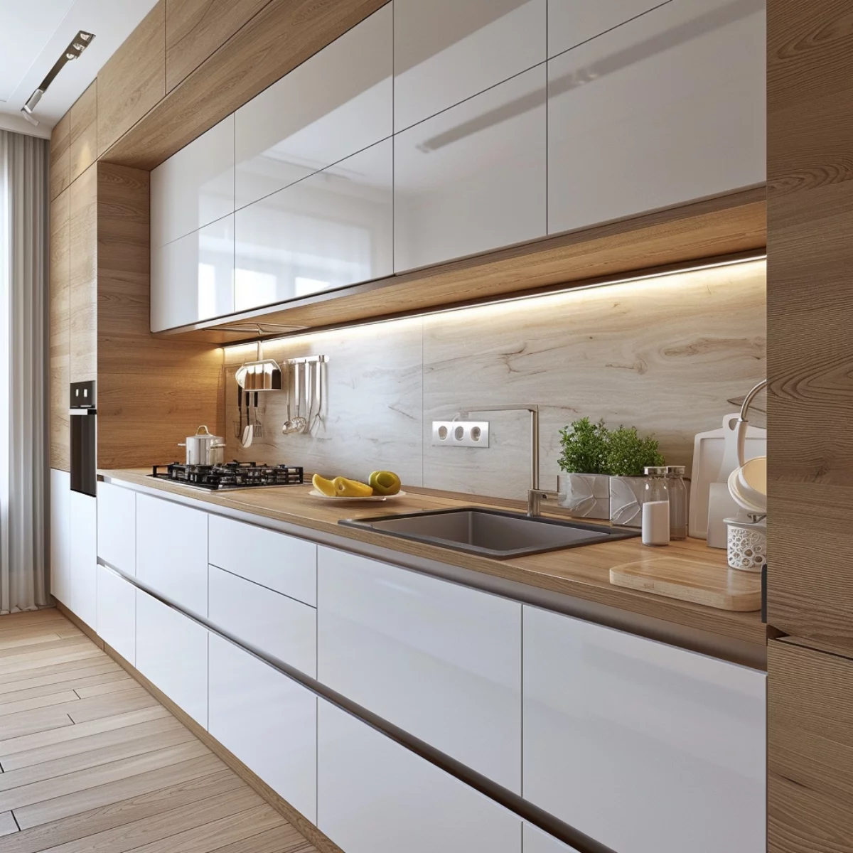 Moderne Küchen – schlichtes, fast puristisches Design und klare Linien