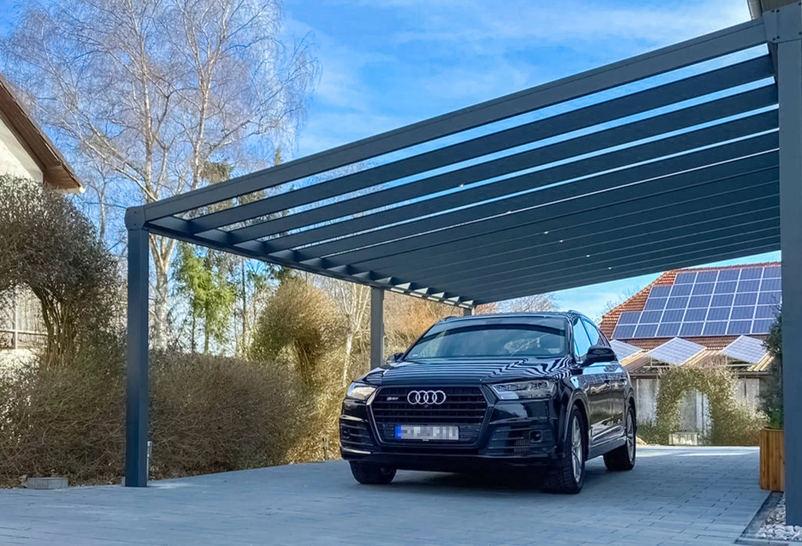 moderner Carport für das Automoderner Carport für das Auto