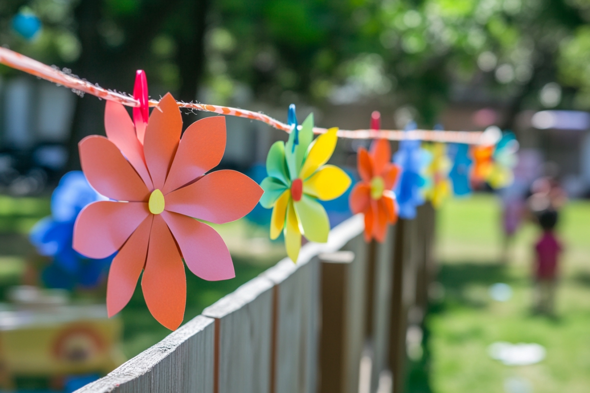 Frühblüher basteln und damit den Gartenzaun schmücken