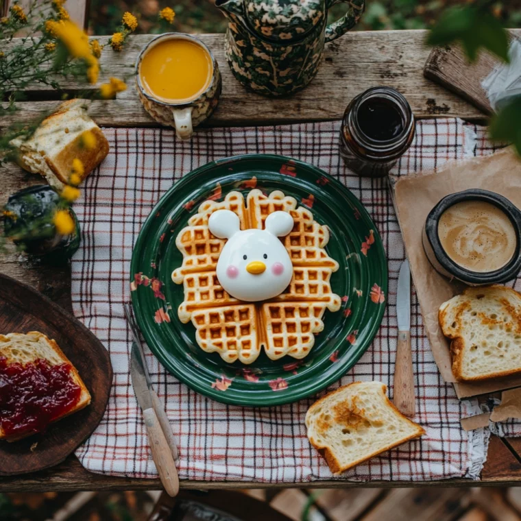 Waffeln zum Früstück isst man gern