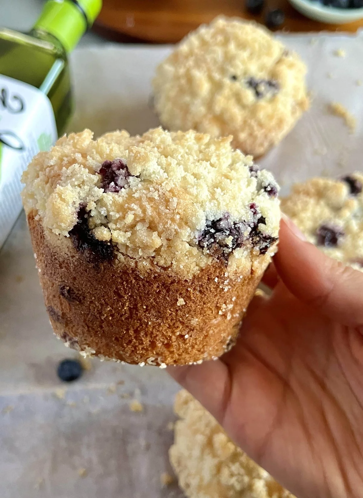 Blaubeermuffins mit Streuseln schmecken immer lecker