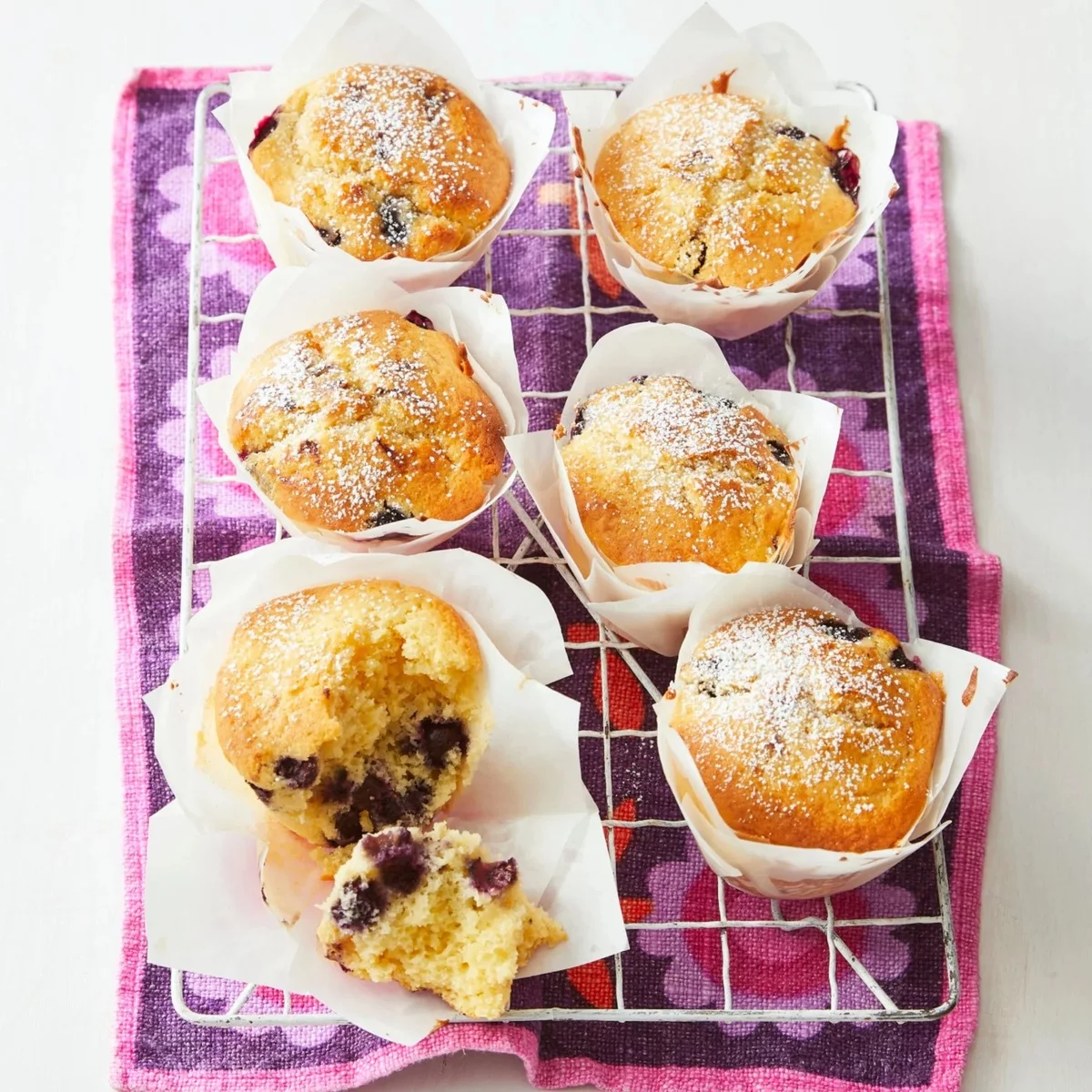 süß und sauer im Geschmack - Blaubeermuffins