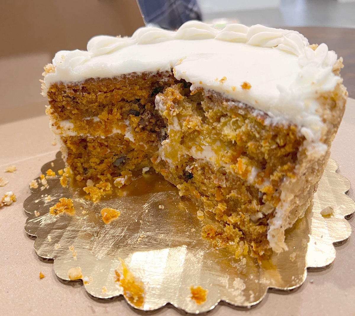 so sieht der klassische Karottenkuchen aus