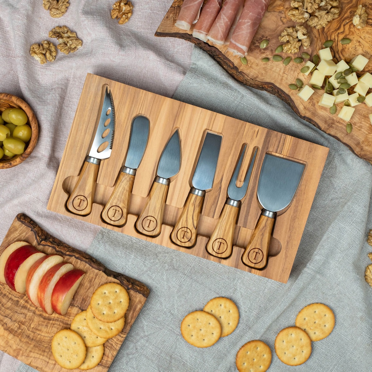 das Besteck für die Käse Party