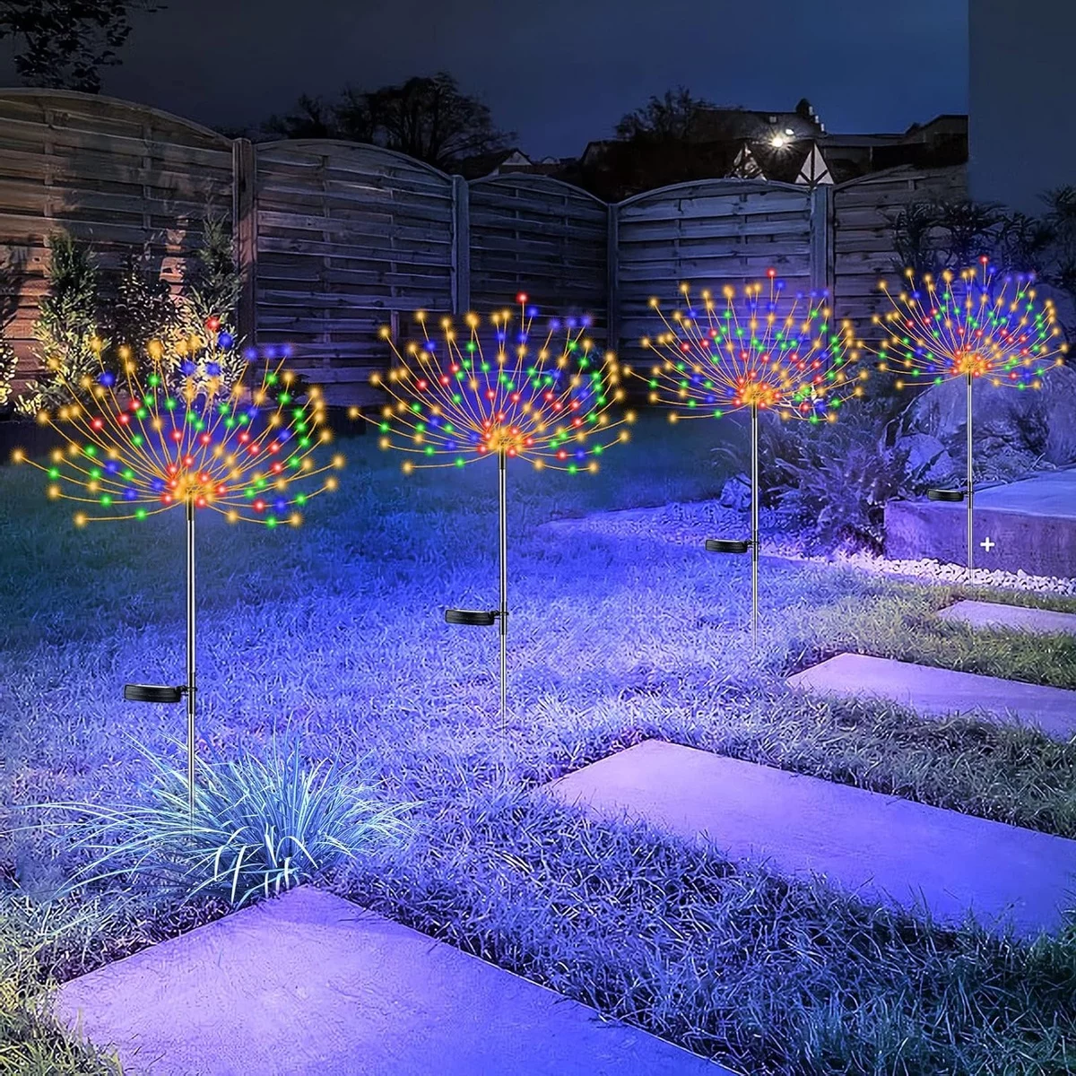 Solar Leuchten am Gartenweg - ausgefallene Deko im Freien