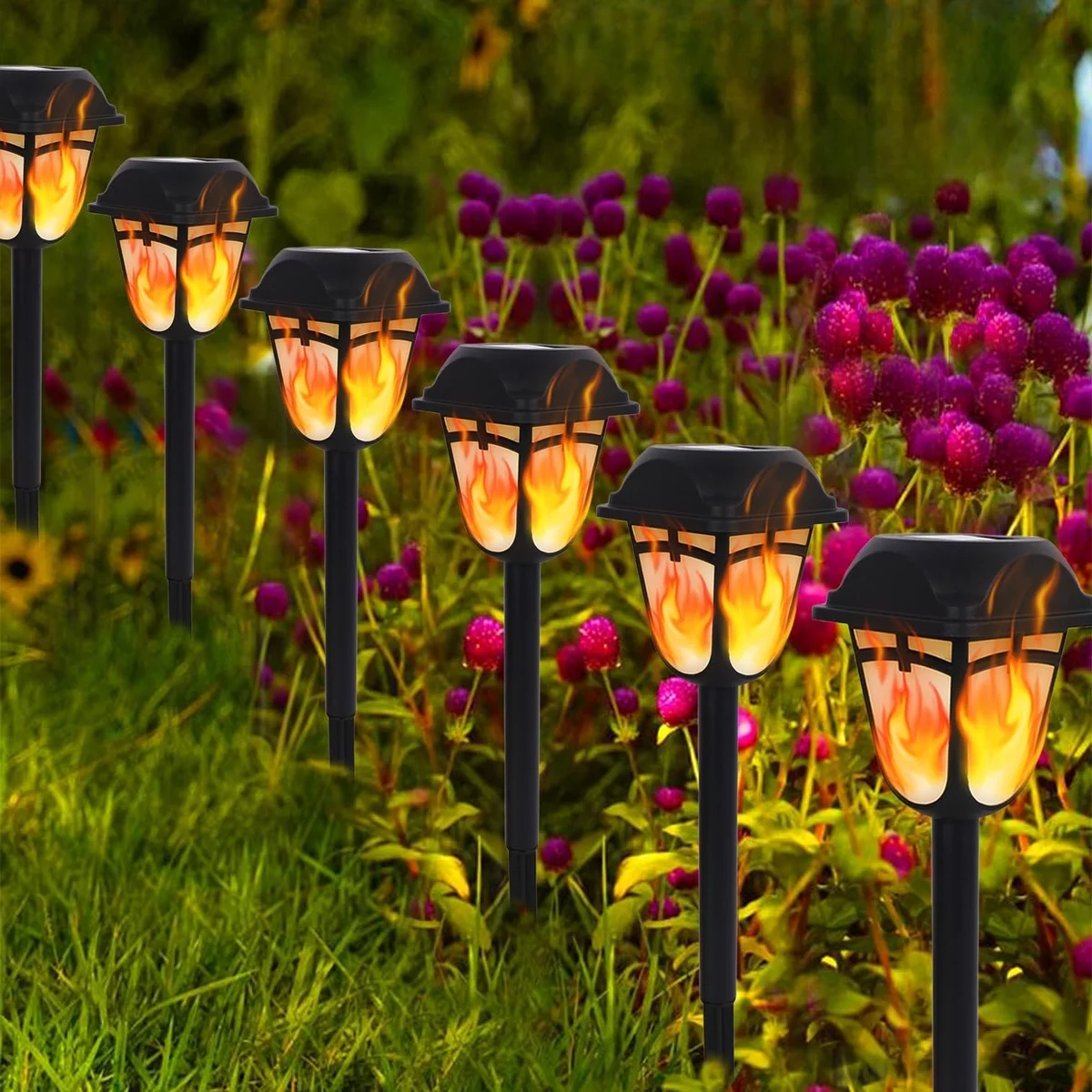 schöne Solar Lichter - ausgefallene Deko im Garten