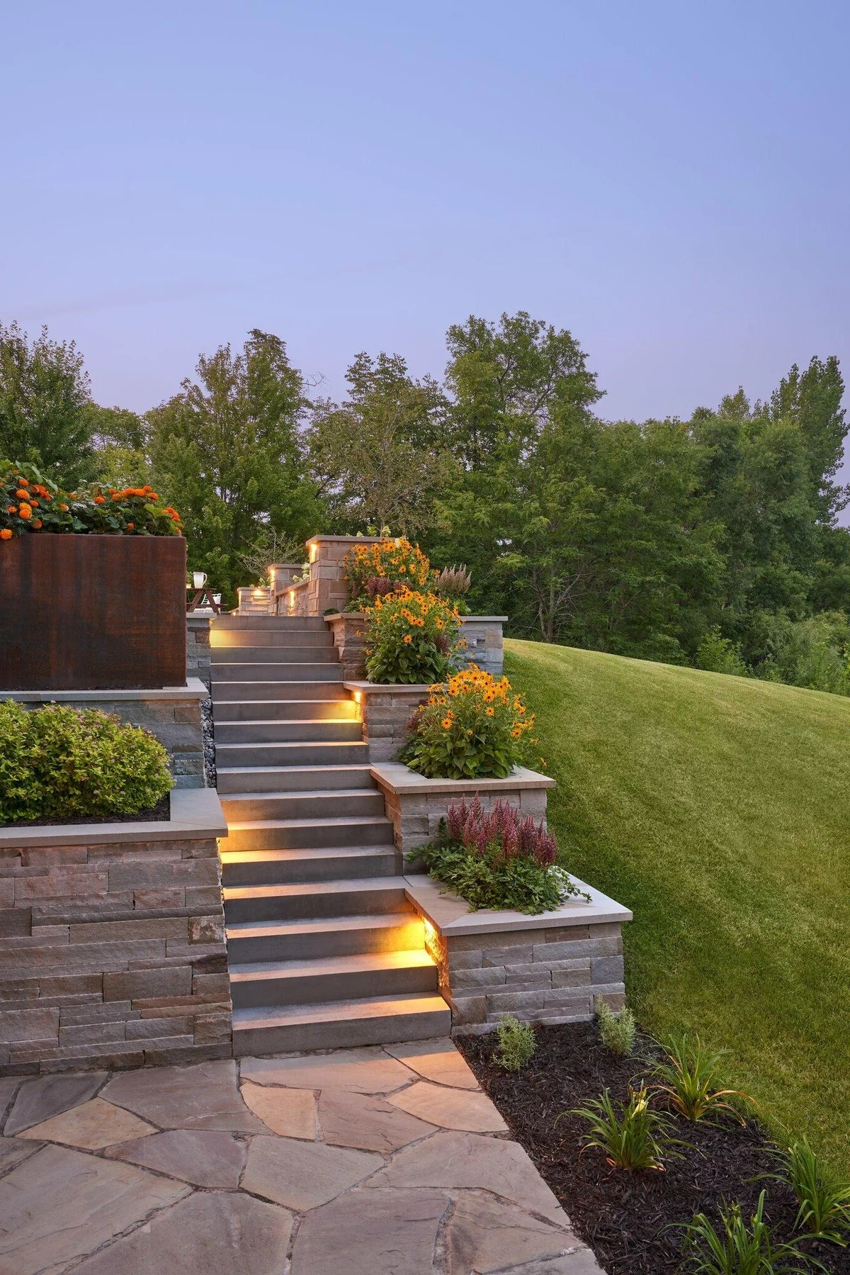 den Vorgarten muss man auch gut beleuchten